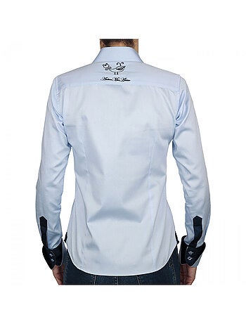 Chemise femme brodée coupe cintrée LOVETWO Andrew Mac Allister Rose , 34