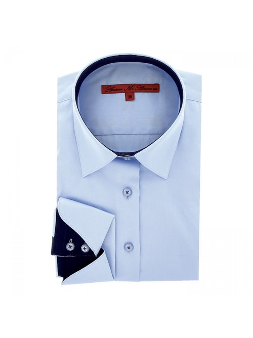 Chemise femme brodée coupe cintrée LOVE Andrew Mac Allister Blanc , 34 - Kiabi