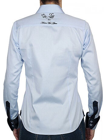 Chemise femme brodée coupe cintrée LOVETWO Andrew Mac Allister