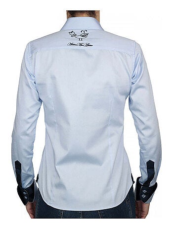 Chemise femme brodée coupe cintrée LOVETWO Andrew Mac Allister Rose , 34