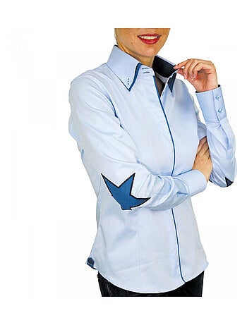 Chemise femme brodée coupe cintrée STARDUST Andrew Mac Allister Blanc , 42