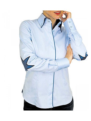 Chemise femme brodée coupe cintrée STARDUST Andrew Mac Allister Blanc , 42