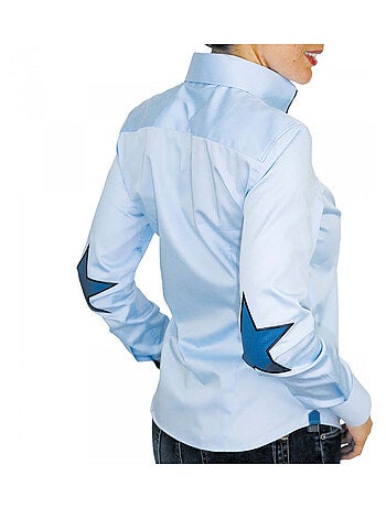 Chemise femme brodée coupe cintrée STARDUST Andrew Mac Allister Blanc , 42