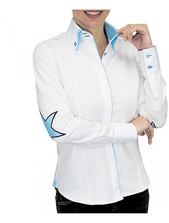 Chemise femme brodée coupe cintrée STARDUST Andrew Mac Allister