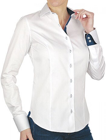 Chemise femme brodée coupe cintrée UBIQUITY Andrew Mac Allister