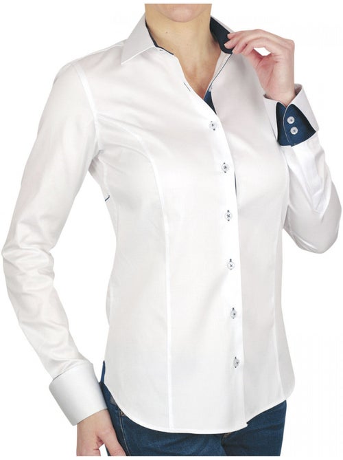 Chemise femme brodée coupe cintrée WITCH 3.0 Andrew Mac Allister - Kiabi