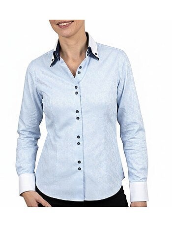 Chemise femme cintrée double col imprimée CAPUCINE Andrew Mc Allister