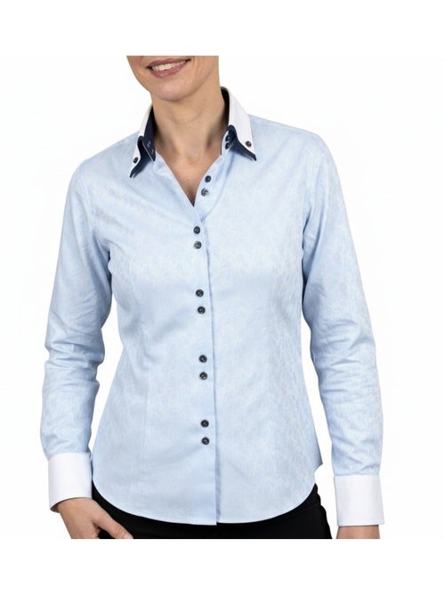 Chemise femme cintrée double col imprimée CAPUCINE Andrew Mc Allister - Kiabi Chemise femme cintrée double col imprimée CAPUCINE Andrew Mc Allister - Kiabi