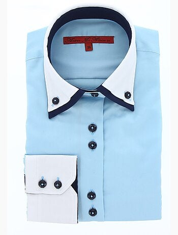 Chemise femme cintrée double col OCEANIE Andrew Mc Allister