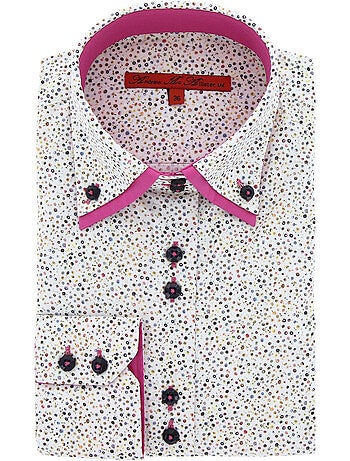 Chemise femme cintrée double col tissu imprimé rommy2 andrew mc allister