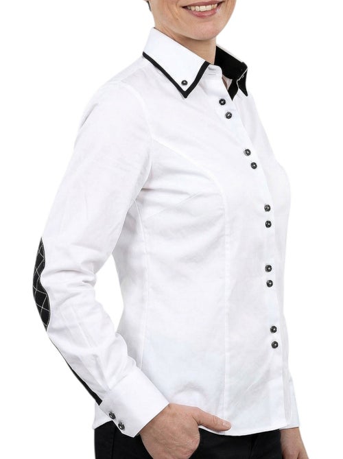 Chemise femme cintrée double col unie JASMINE Andrew Mc Allister - Kiabi Chemise femme cintrée double col unie JASMINE Andrew Mc Allister - Kiabi