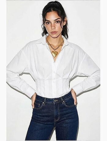 Chemise femme cintrée lucci