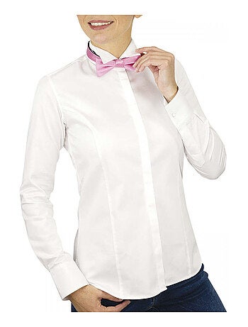 Chemise femme col cassé coupe cintrée COL CASSE Andrew Mac Allister Blanc , 38
