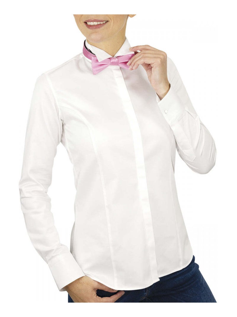 Chemise femme col cassé coupe cintrée COL CASSE Andrew Mac Allister Blanc , 38 Blanc - Kiabi