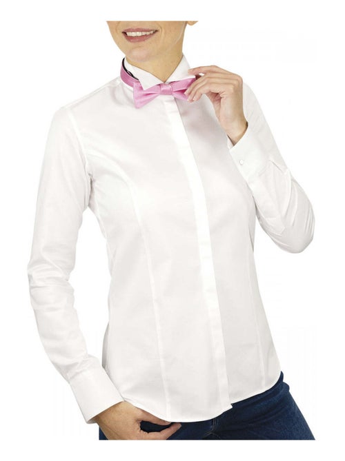 Chemise femme col cassé coupe cintrée COL CASSE Andrew Mac Allister Blanc , 40 - Kiabi