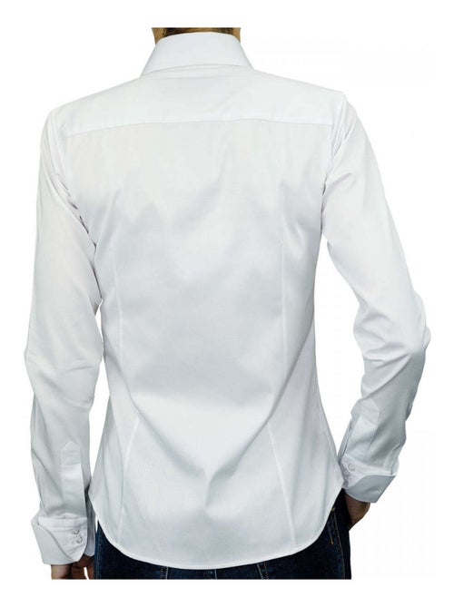 Chemise femme col italien coupe cintrée LINCOLN Andrew Mac Allister Blanc , 46 - Kiabi Chemise femme col italien coupe cintrée LINCOLN Andrew Mac Allister Blanc , 46 - Kiabi