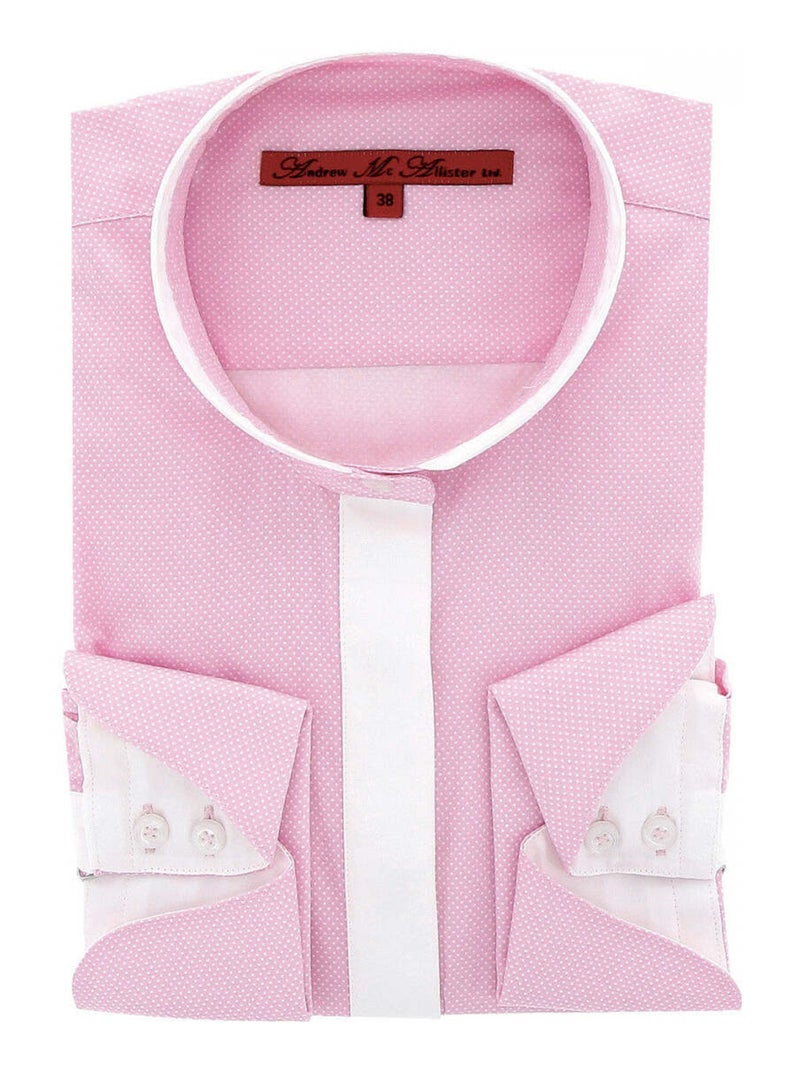 Chemise femme col mao coupe cintrée BECKY Andrew Mac Allister Bleu , 38 Bleu - Kiabi