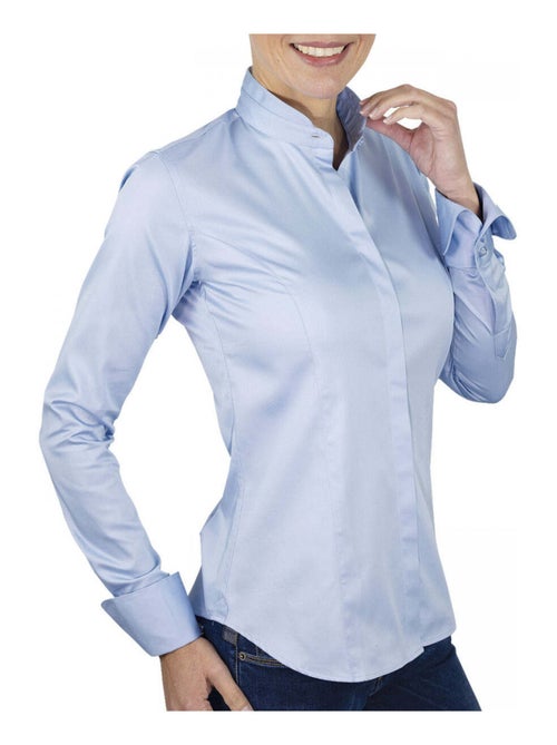 Chemise femme col mao coupe cintrée CELIA Andrew Mac Allister Blanc , 44 - Kiabi