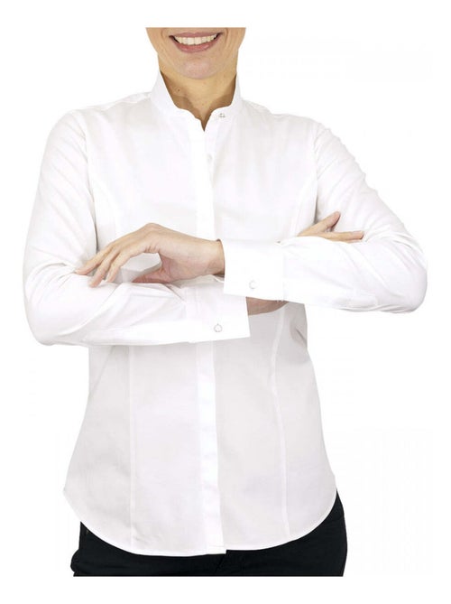 Chemise femme col mao coupe cintrée CHIARA Andrew Mac Allister - Kiabi