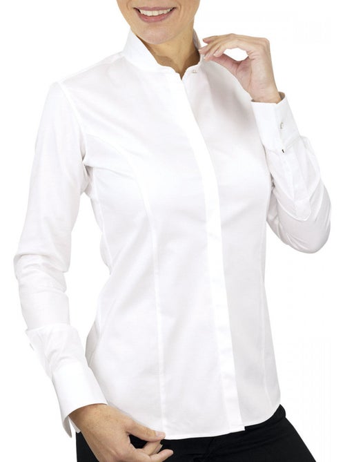 Chemise femme col mao coupe cintrée CHIARA Andrew Mac Allister - Kiabi