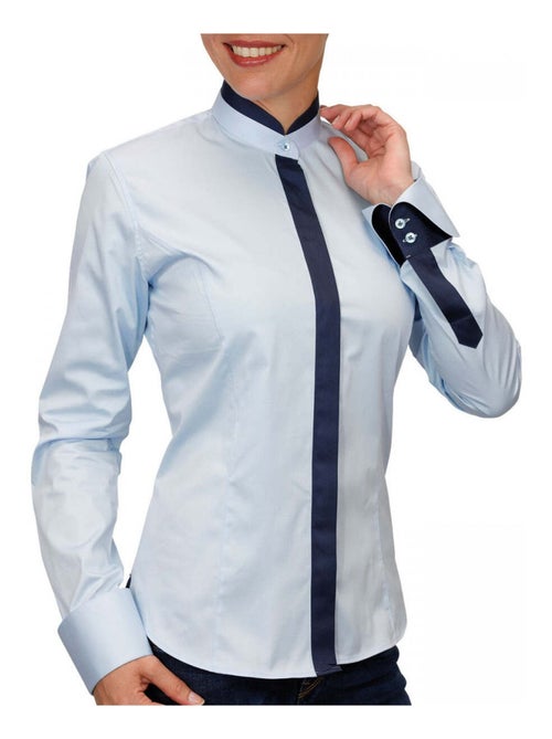 Chemise femme col mao coupe cintrée DORALEEN Andrew Mac Allister Rose , 40 - Kiabi