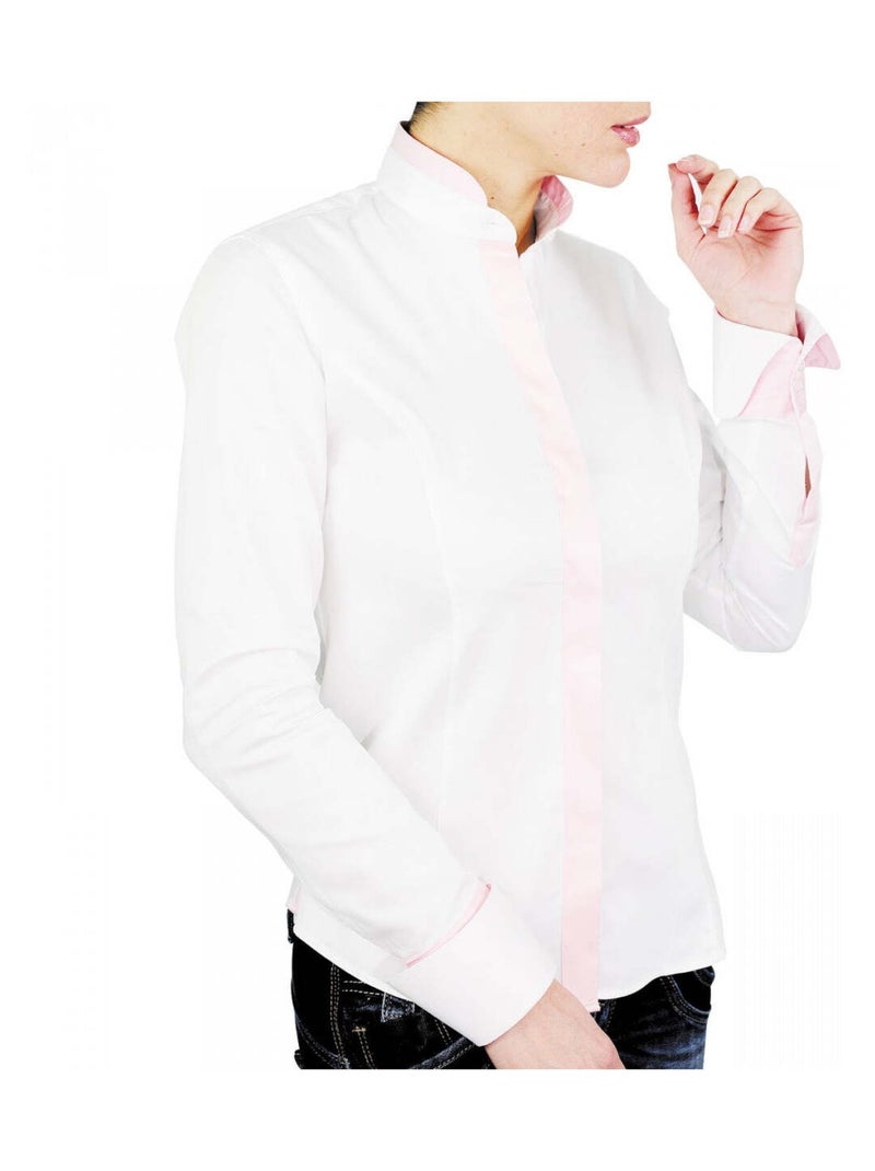 Chemise femme col mao coupe cintrée LAWRENCE Andrew Mac Allister Noir , 40 Noir - Kiabi