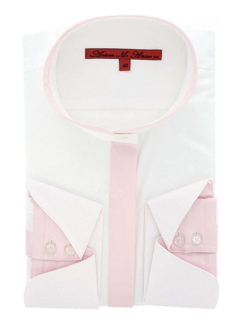 Chemise femme col mao coupe cintrée LAWRENCE Andrew Mac Allister Noir - Kiabi