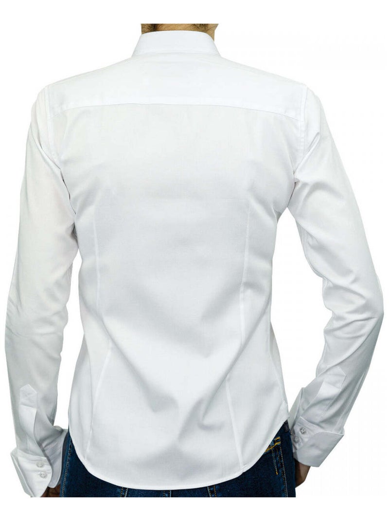 Chemise femme col mao coupe cintrée LEXINGTON Andrew Mac Allister Blanc , 34 Blanc - Kiabi