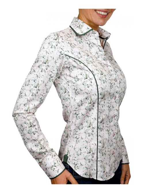 Chemise femme col rond coupe cintrée PASSADENA Andrew Mac Allister Rose , 38 - Kiabi
