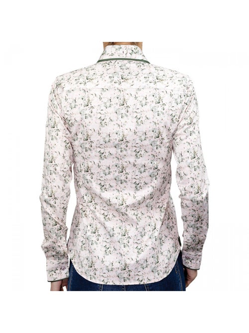 Chemise femme col rond coupe cintrée PASSADENA Andrew Mac Allister Rose , 38 - Kiabi