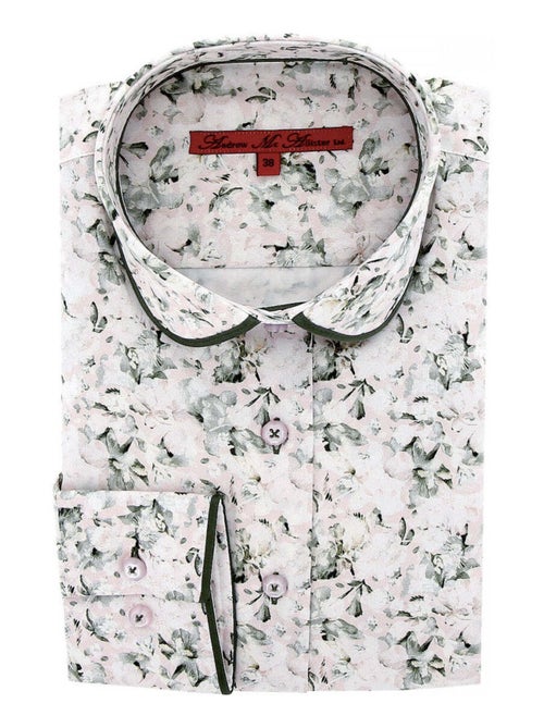 Chemise femme col rond coupe cintrée PASSADENA Andrew Mac Allister - Kiabi Chemise femme col rond coupe cintrée PASSADENA Andrew Mac Allister - Kiabi