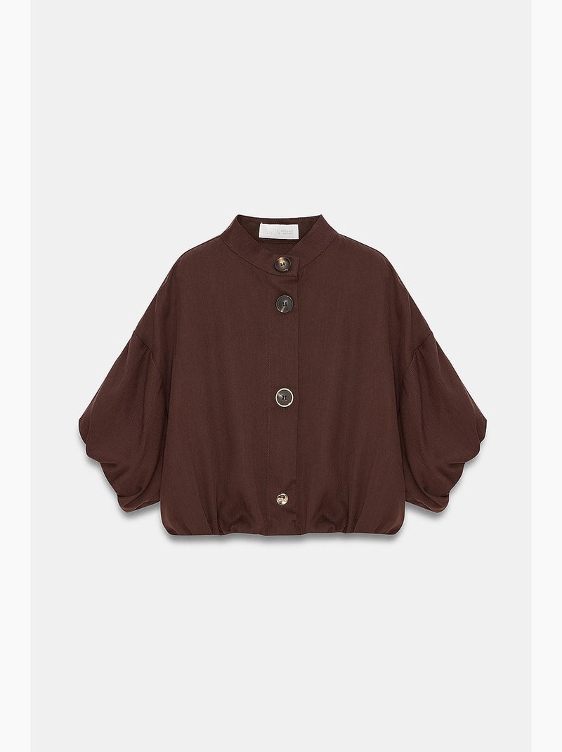 Chemise femme dilvin Marron chocolat - Kiabi