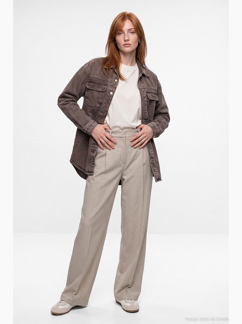Chemise femme dilvin Marron - Kiabi