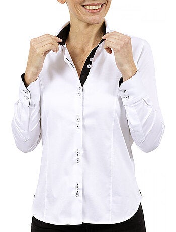 Chemise femme double col coupe cintrée CARINA2 Andrew Mac Allister