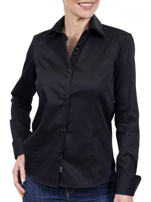 Chemise femme double col coupe cintrée ORIA Andrew Mac Allister Blanc , 38 - Kiabi Chemise femme double col coupe cintrée ORIA Andrew Mac Allister Blanc , 38 - Kiabi
