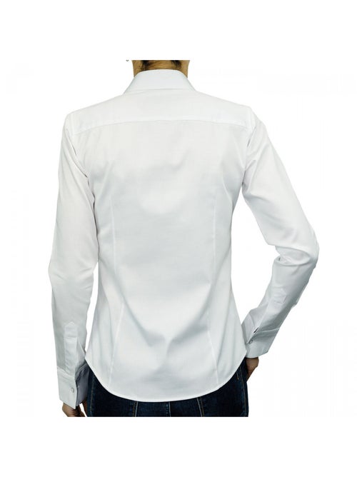 Chemise femme double col coupe cintrée WICHITA Andrew Mac Allister Blanc , 40 - Kiabi
