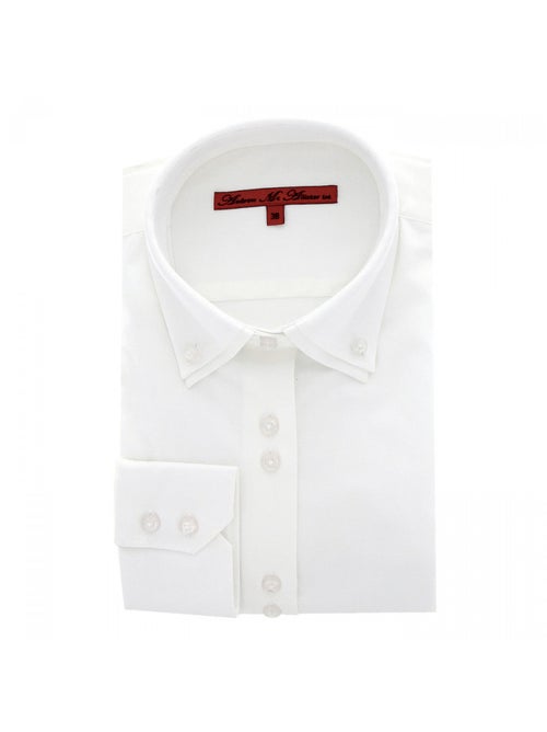 Chemise femme double col coupe cintrée WICHITA Andrew Mac Allister Blanc , 40 - Kiabi