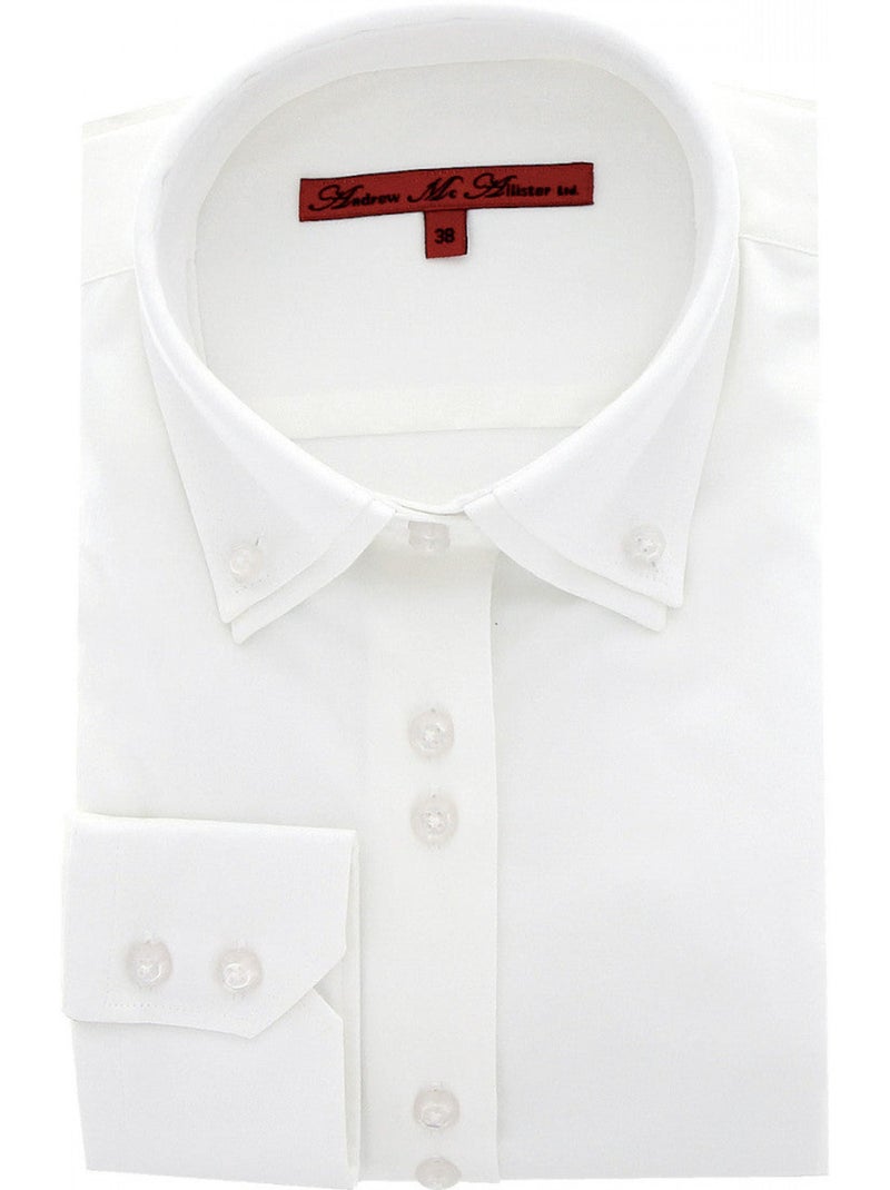Chemise femme double col coupe cintrée WICHITA Andrew Mac Allister Blanc - Kiabi