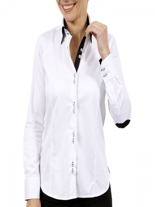 Chemise femme double col DOBLA - Kiabi