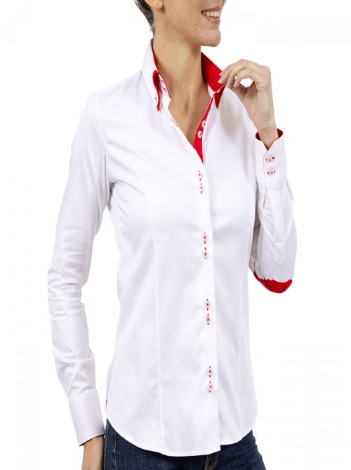 Chemise femme double col DOBLA - Kiabi