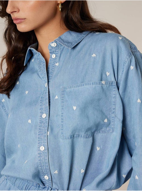 Chemise femme en lyocell et coton 'Deeluxe' - Kiabi