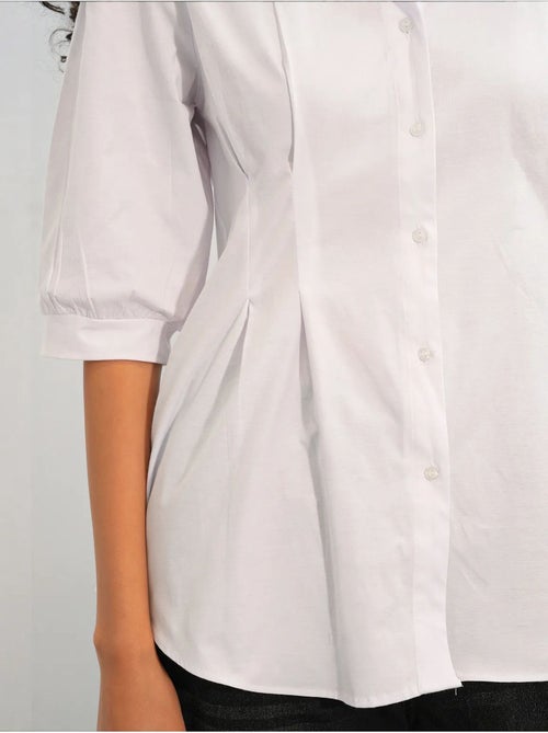 Chemise femme en mélange de coton bdart - Kiabi Chemise femme en mélange de coton bdart - Kiabi