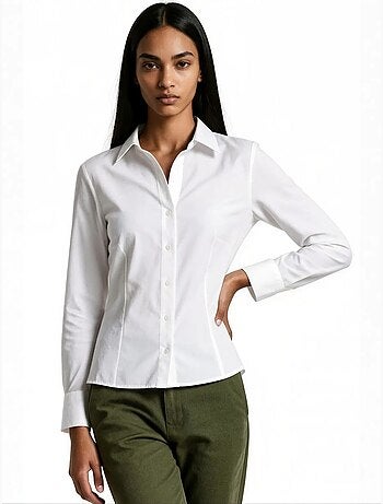 Chemise femme en mélange de coton busem