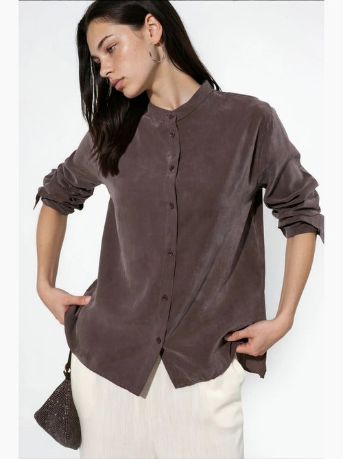 Chemise femme en mélange de tencel busem - Kiabi Chemise femme en mélange de tencel busem - Kiabi