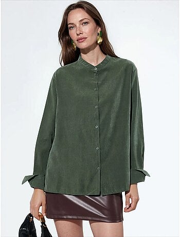 Chemise femme en mélange de tencel busem