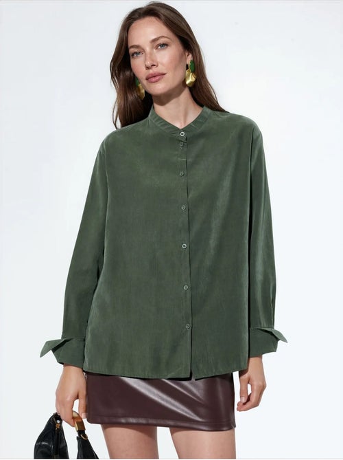 Chemise femme en mélange de tencel busem - Kiabi Chemise femme en mélange de tencel busem - Kiabi