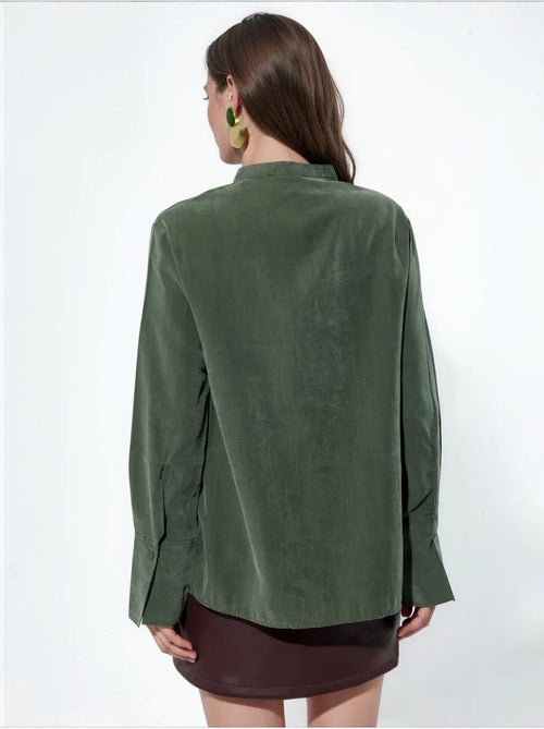 Chemise femme en mélange de tencel busem - Kiabi Chemise femme en mélange de tencel busem - Kiabi