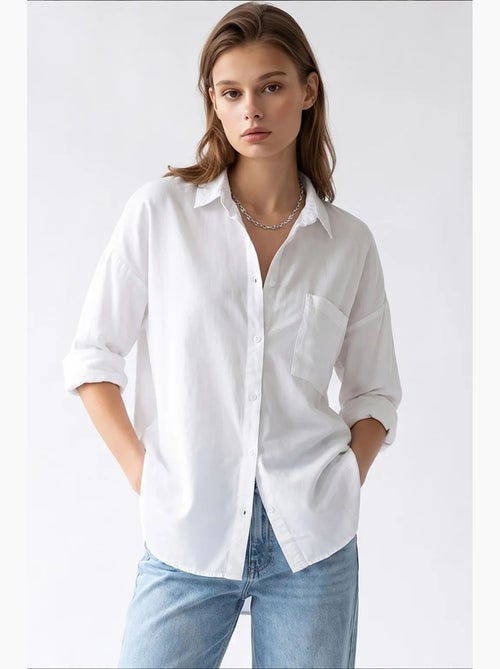 Chemise femme en tencel mixray - Kiabi Chemise femme en tencel mixray - Kiabi