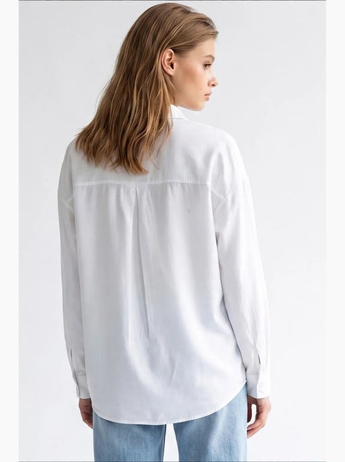 Chemise femme en tencel mixray - Kiabi Chemise femme en tencel mixray - Kiabi