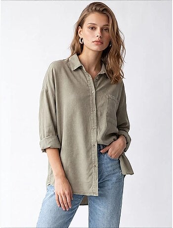 Chemise femme en tencel mixray